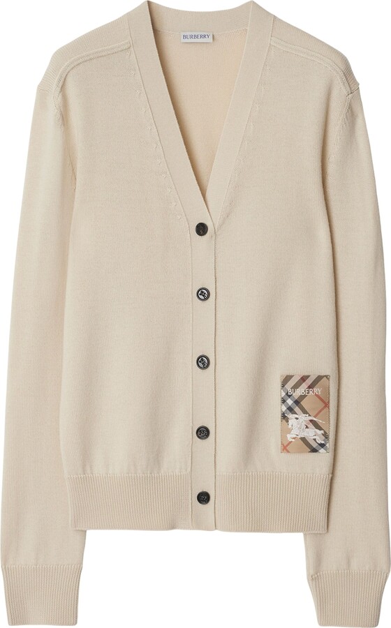 Burberry Wool Logo-Label Cardigan