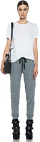 Thumbnail for your product : Current/Elliott Moto Cotton-Blend Sweatpant in Heather Grey