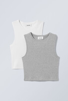 Thumbnail for your product : H&M 2-pack Pure Crop Tank Top