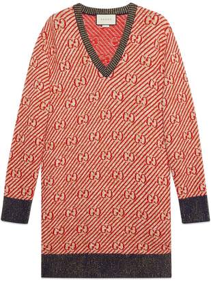 Gucci Oversized GG stripe wool sweater