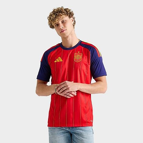 adidas Men's Spain Home Replica Soccer Jersey in Vivid Red | Size: 2XL