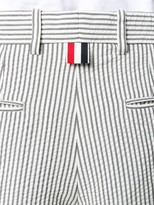 Thumbnail for your product : Thom Browne Button Fly Striped Sack Trousers