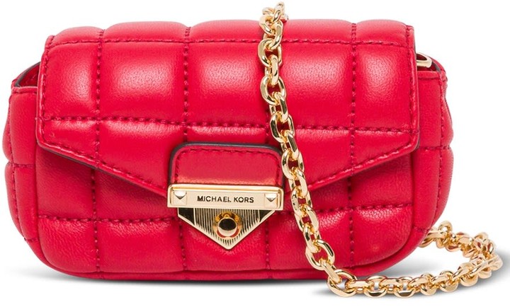 michael michael kors soho quilted leather bolsa charm