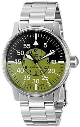 Fortis Men's 595.11.16 M Flieger Cockpit Olive Analog Display Automatic Self Wind Silver Watch