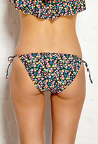 Thumbnail for your product : Forever 21 Floral String Bikini Bottom