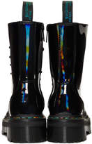 Thumbnail for your product : Dr. Martens Black Rainbow Oil Slick Jadon Hi Boots