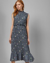 Thumbnail for your product : Ted Baker Oracle Sleeveless Pleated Midi Dress