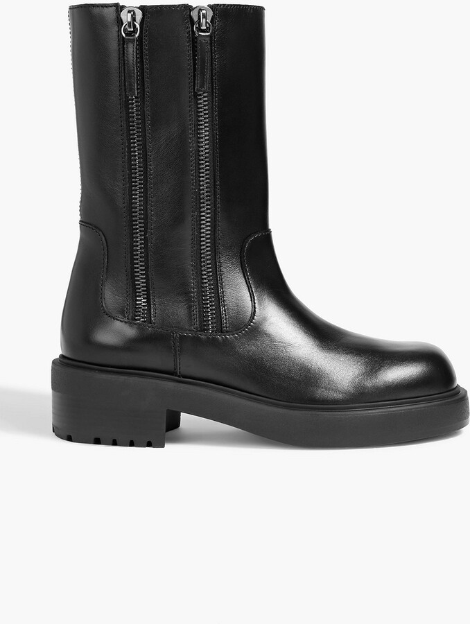 Giuseppe Zanotti Foustine zip-detailed leather ankle boots