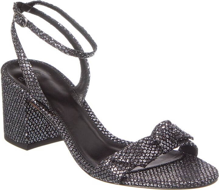 Alexandre Birman Clarita Block 60 Glitter Leather Sandal