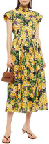 Thumbnail for your product : Gestuz Open-back Floral-print Organic Cotton-poplin Midi Dress