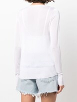Thumbnail for your product : SAPIO Semi-Sheer Fine-Knit Jumper