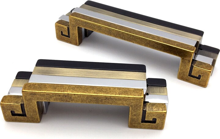 Brass Cabinet Handle Pull Black Bronze Vanity Dresser Drawer Knob