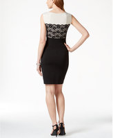 Thumbnail for your product : Connected Petite Lace-Contrast Sheath Dress