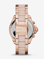 Thumbnail for your product : Michael Kors Wren Pave Acetate and Rose Gold-Tone Watch