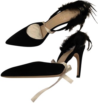 Christian Dior Black Suede Heels