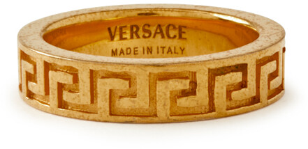Versace Vintage Greca Pattern Band Ring - Size 8 - ShopStyle
