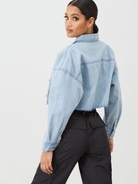 missguided cropped denim jacket
