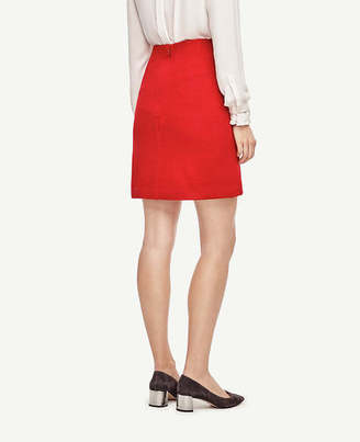 Ann Taylor Side Pocket Wool Blend Skirt