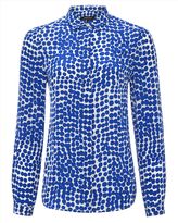 Thumbnail for your product : Jaeger Silk Abstract Spot Blouse