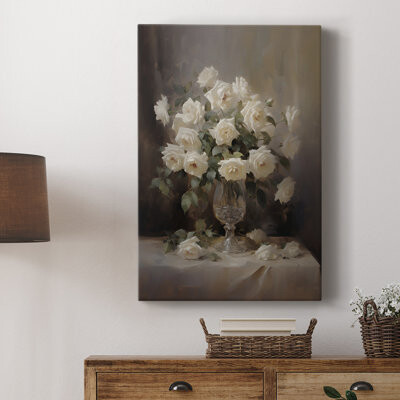 Lark Manor Vintage Floral Print CCXXXIX -Gallery Wrapped Cavas