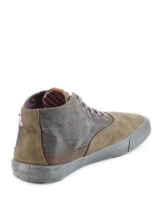Ben Sherman Percy Fabric Lace-Up Boot, Gray
