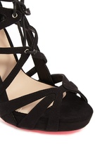 Thumbnail for your product : Carvela Guard Black Strap Heeled Sandals