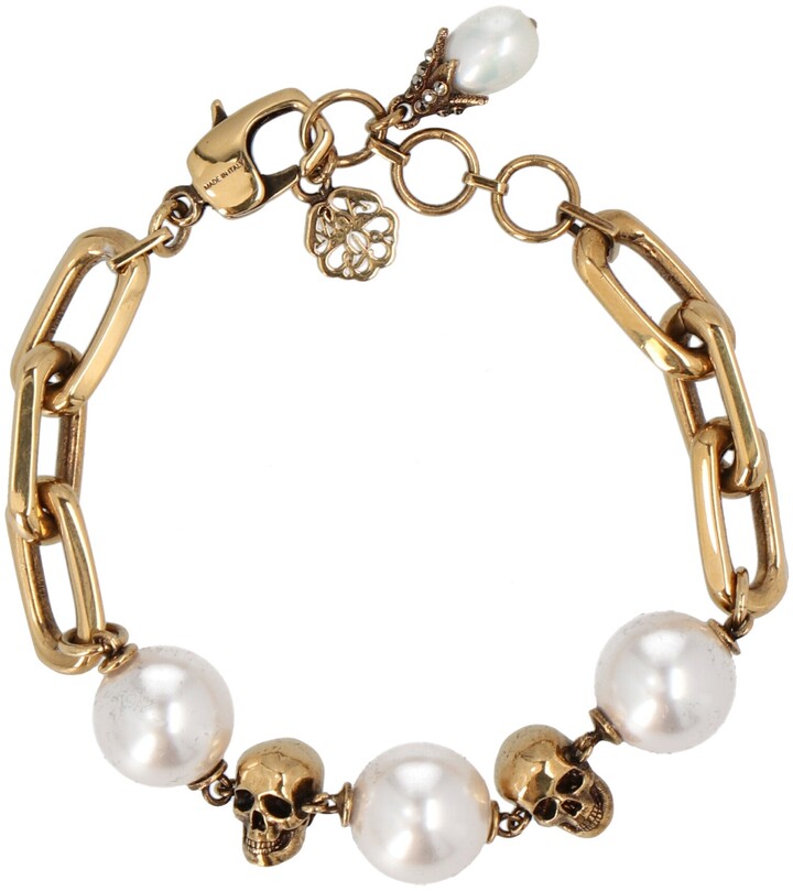 Alexander McQueen Skull Chain Bracelet - ShopStyle