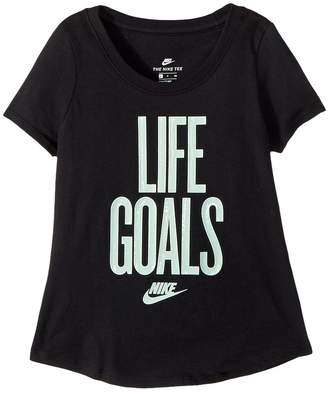 Nike Kids - Sportswear Life Goals Scoop Tee Girl's T Shirt