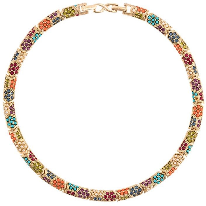 D'Orlan Ovale Statement  Gold Plated Necklace