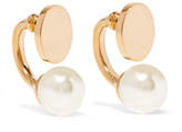 Chloé - Darcy Gold-tone Swarovski Pearl Earrings - one size