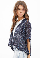 Thumbnail for your product : Forever 21 Ditsy Floral Print Kimono