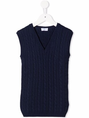 Siola Cable-Knit Merino Vest - ShopStyle Boys' Sweaters