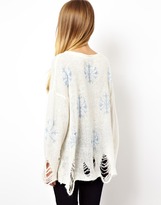 Thumbnail for your product : Wildfox Couture Holidays Snowflake Sweater