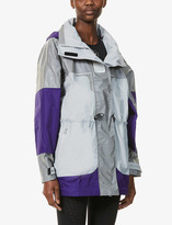 Thumbnail for your product : adidas by Stella McCartney High-neck reflective recycled polyester jacket