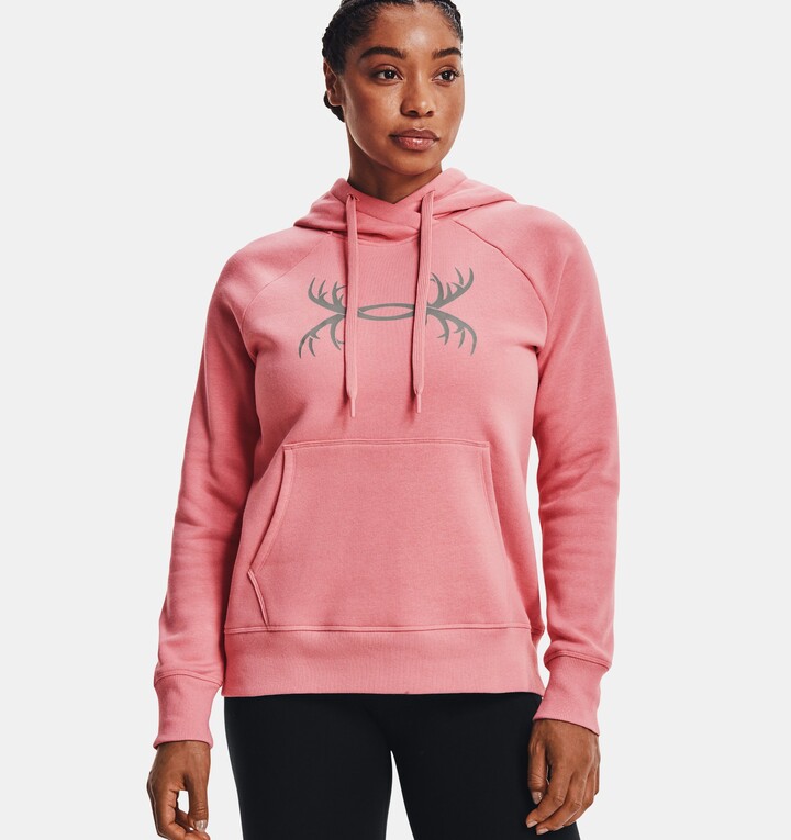 pink under armour hoodie