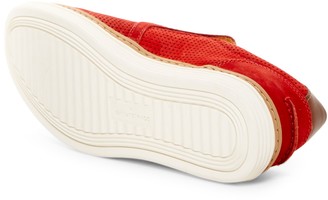 Donald J Pliner Travis Perforated Nubuck Leather Slip-On Sneaker