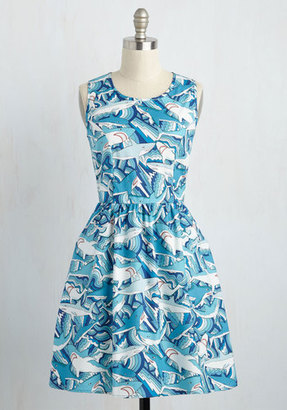 FOLTER INC Land Before Sublime A-Line Dress in Sharks