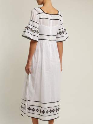 Talitha Collection Sarafina Embroidered Cotton Dress - Womens - White
