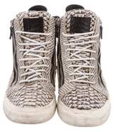 Thumbnail for your product : Giuseppe Zanotti Embossed Leather May London Sneakers