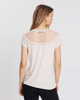 Atmos & Here ICONIC EXCLUSIVE - Ivy Frill Lace Insert Top