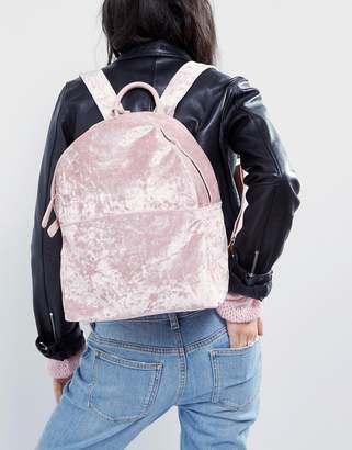 Glamorous Crushed Velvet Backpack