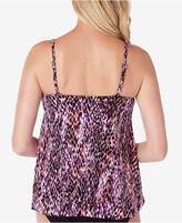 Thumbnail for your product : Magicsuit Snake Charmer Printed Underwire High-Low Hem Tankini Top