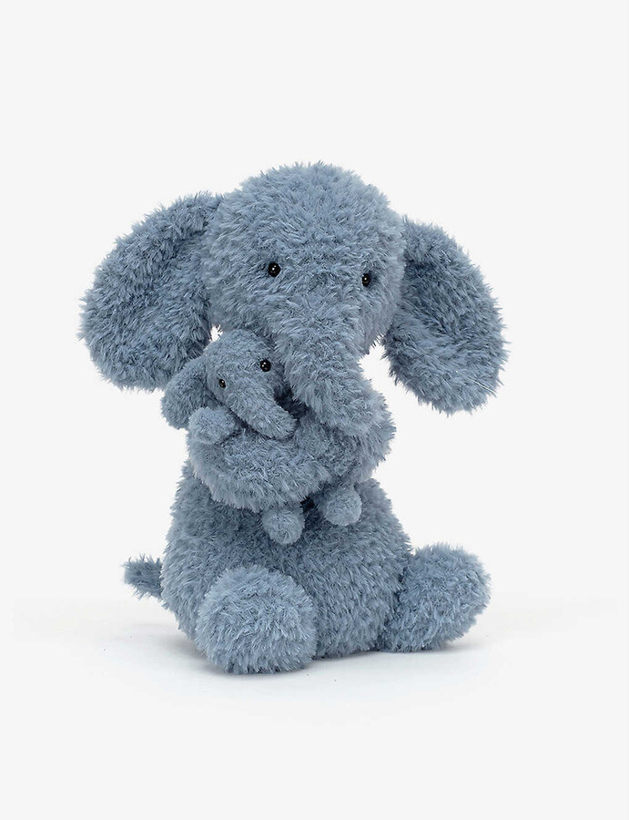 Crunchable Stuffed Animals Doll Plush Snuggle Elephant Crunchimals 6" Ally 
