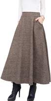 Thumbnail for your product : Femirah Women's Black Long Wool Winter A Line Skirt