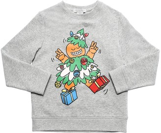 Stella McCartney Kids Christmas Tree Organic Cotton Sweatshirt