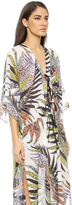 Thumbnail for your product : Just Cavalli Long Sleeve Silk Maxi Dress