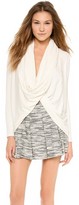 Thumbnail for your product : Alice + Olivia AIR by Drape Wrap Around Top