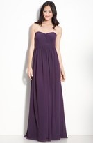 Thumbnail for your product : Jenny Yoo 'Aidan' Convertible Strapless Chiffon Gown (Regular & Plus Size)