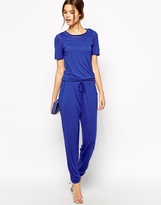 Thumbnail for your product : Warehouse Mesh Panel T-Shirt Jumpsuit