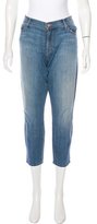 Thumbnail for your product : Mother Cropped Straight-Leg Jeans